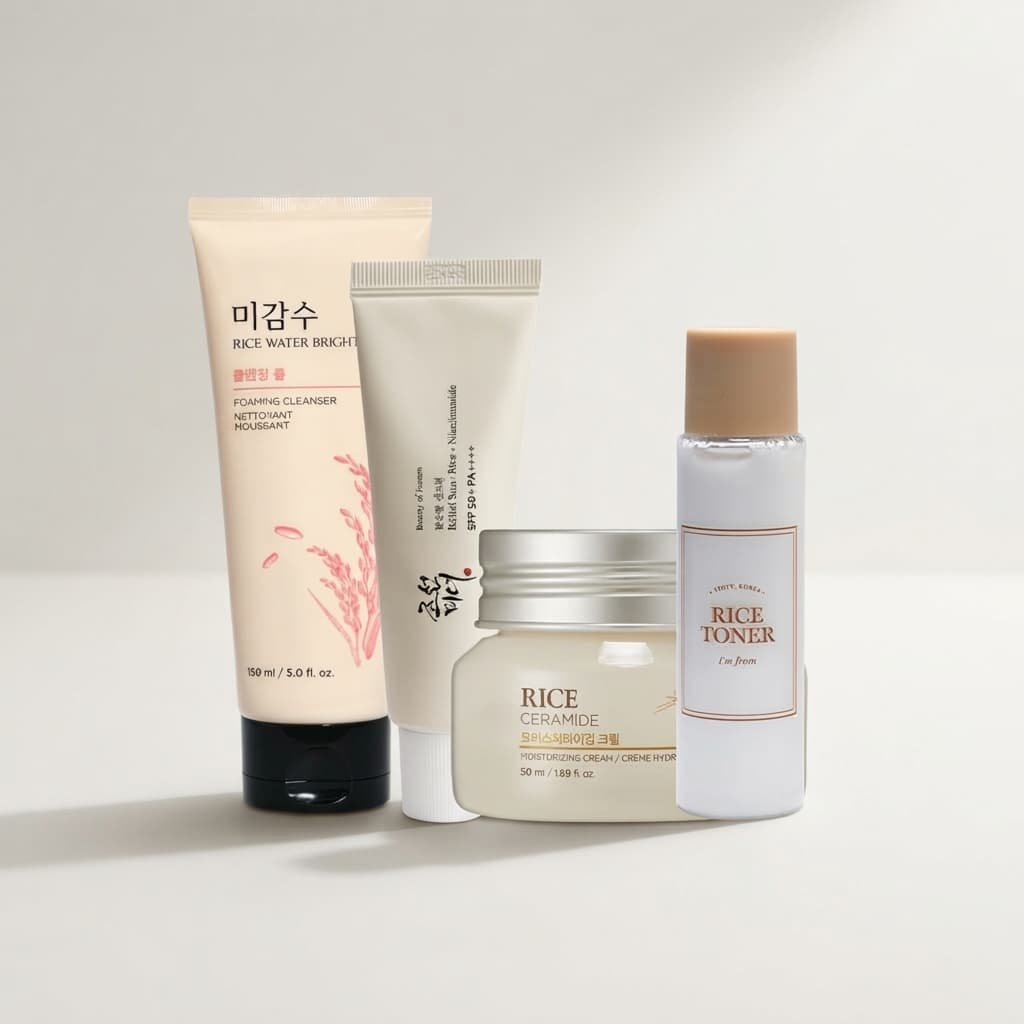  Rice Glass Glow – 4-Step Brightening Combo