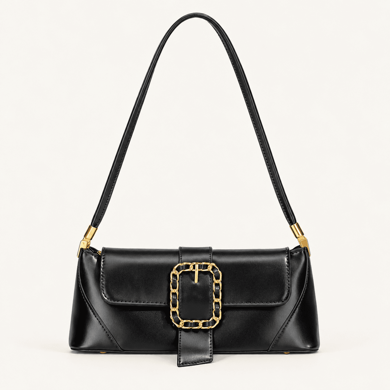 Patchwork Shoulder Bag - Black thumbnail 2