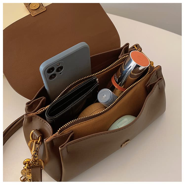 Luna Mini Shoulder Bag - Chocolate thumbnail 4
