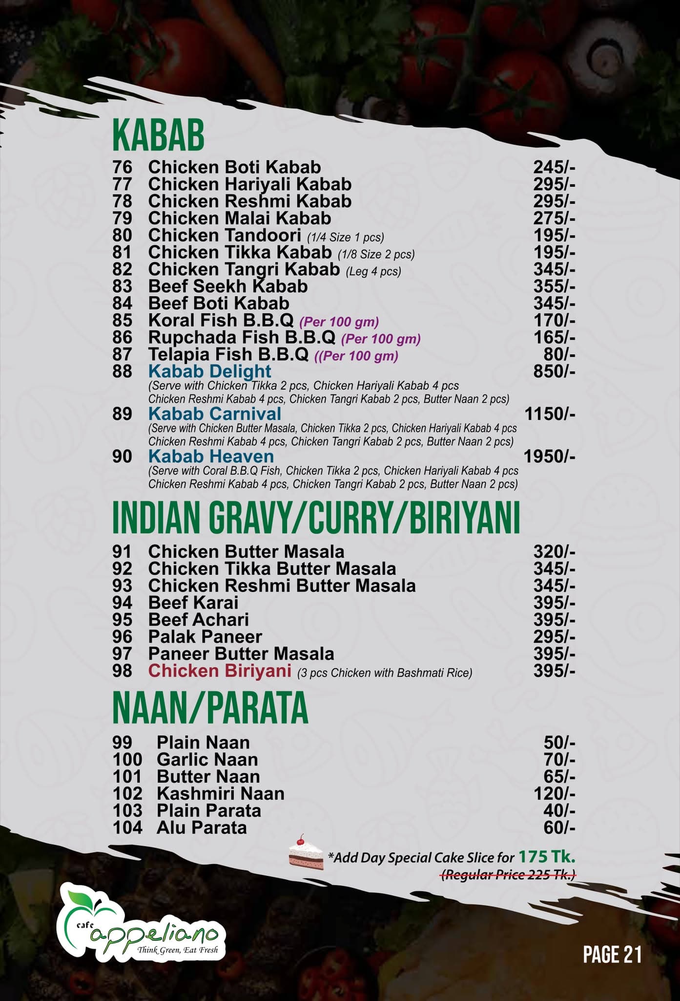Cafe Appeliano Khilgaon menu page 15