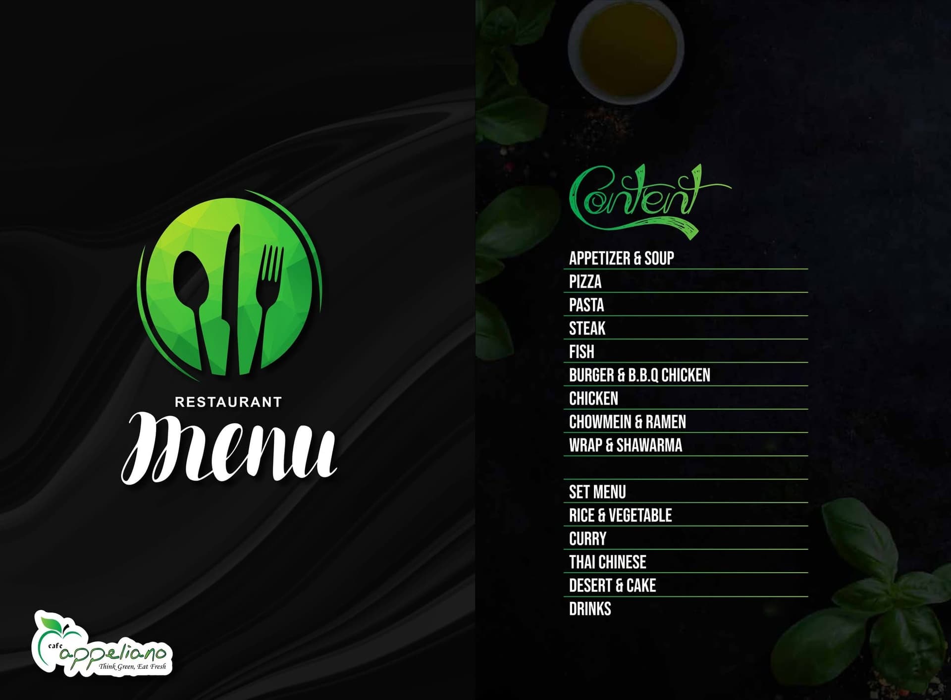 Cafe Appeliano Dhanmondi menu page 1