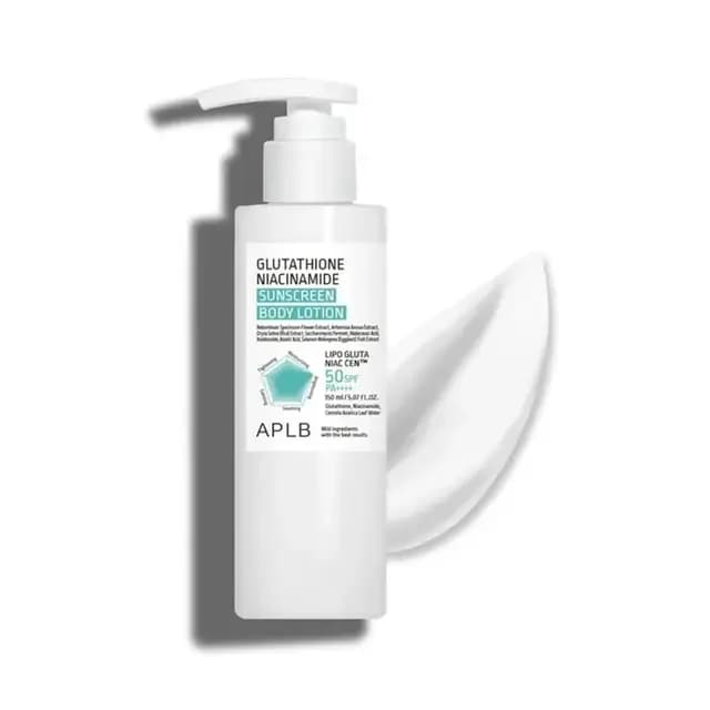 APLB Glutathione Niacinamide Sunscreen Body Lotion SPF50 PA++++