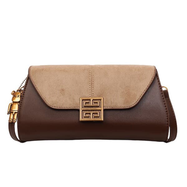 Elegant Square Bag - Warm Camel